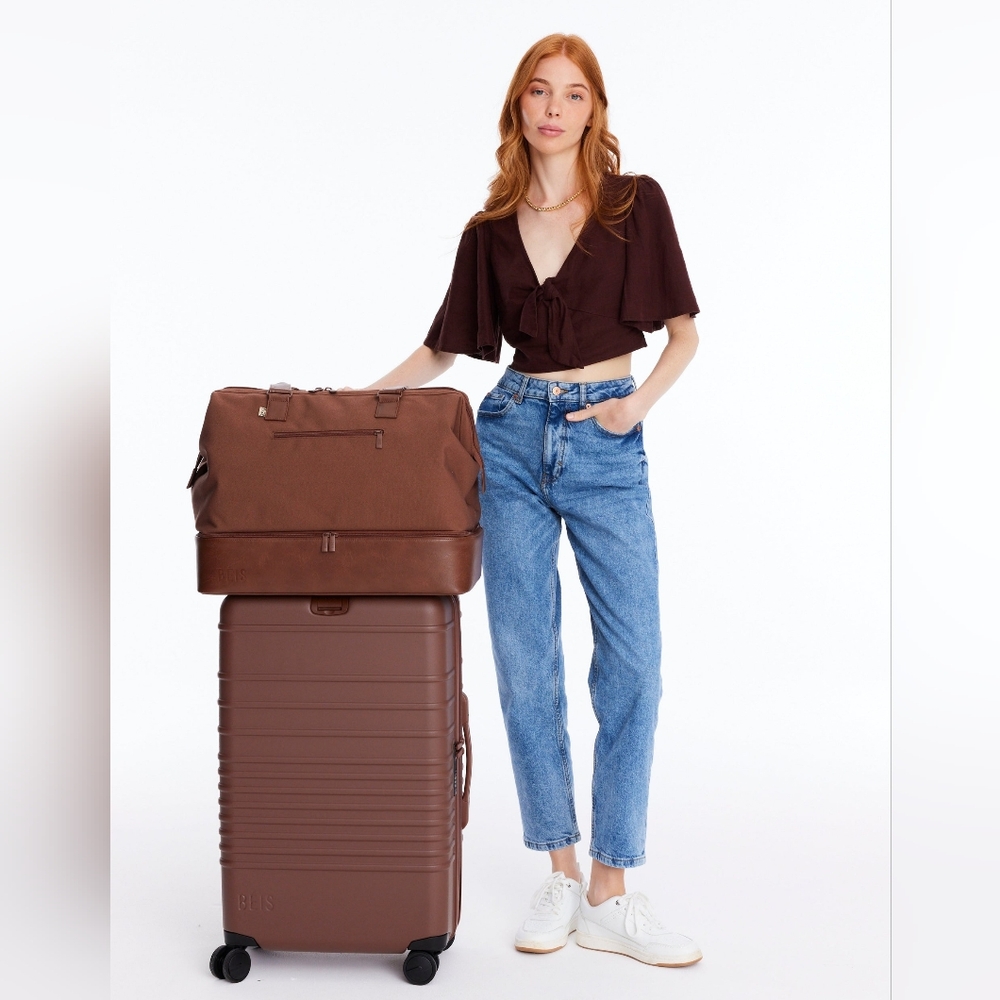 Brown Luggage Weekender Bag